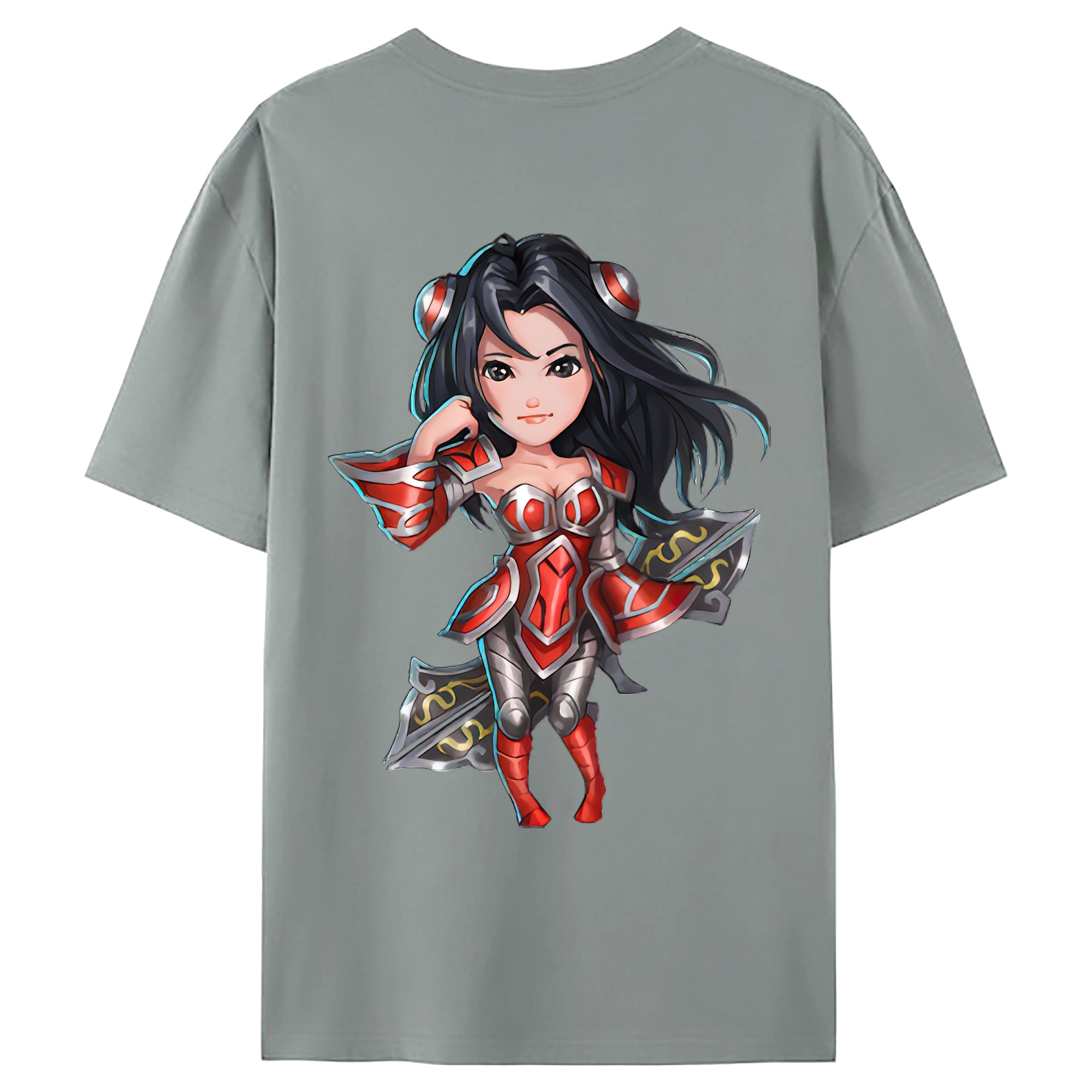 （画像用） リーグ・オブ・レジェンド League of Legends LOL 綿100％ メンズ半袖Tシャツ（バックプリント） 通気性